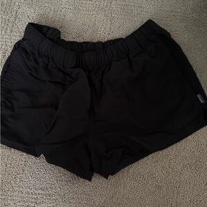 Patagonia Black Athletic Shorts Lightweight Elastic Waist